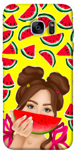 Чехол Watermelon girl для Galaxy S7 Edge