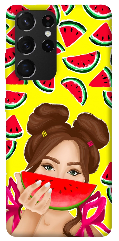 Чехол Watermelon girl для Galaxy S21 Ultra