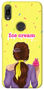 Чехол Ice cream girl для Huawei Y6 (2019)