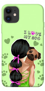 Чехол Love my dog для iPhone 11