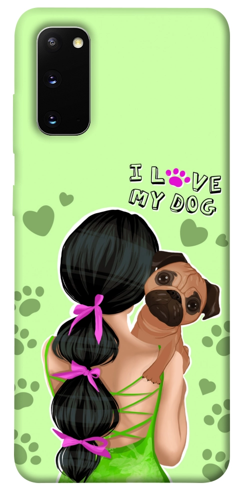 Чехол Love my dog для Galaxy S20 (2020)