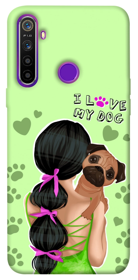 Чехол Love my dog для Realme 5