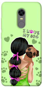 Чехол Love my dog для Xiaomi Redmi 5 Plus