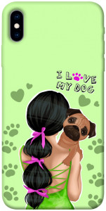 Чехол Love my dog для iPhone X (5.8")