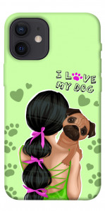 Чохол Love my dog для iPhone 12 mini
