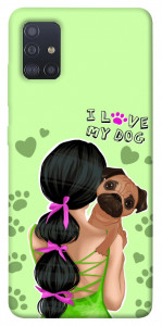 Чехол Love my dog для Galaxy M51