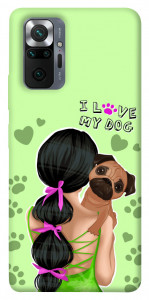 Чехол Love my dog для Xiaomi Redmi Note 10 Pro
