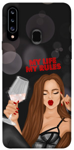 Чехол My life my rules для Galaxy A20s (2019)