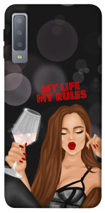 Чехол My life my rules для Galaxy A7 (2018)