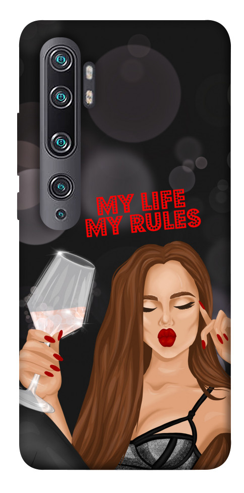 Чехол My life my rules для Xiaomi Mi Note 10