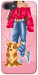 Чехол Girl and corgi для iPhone 8