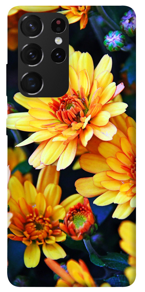 Чехол Yellow petals для Galaxy S21 Ultra
