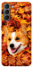 Чехол Корги в листьях для Galaxy S21