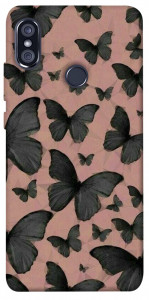 Чехол Порхающие бабочки для Xiaomi Redmi Note 5 Pro