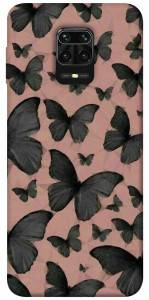 Чехол Порхающие бабочки для Xiaomi Redmi Note 9 Pro