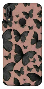 Чехол Порхающие бабочки для Huawei P20 Lite