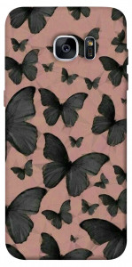 Чехол Порхающие бабочки для Galaxy S7 Edge