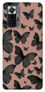 Чехол Порхающие бабочки для Xiaomi Redmi Note 10 Pro