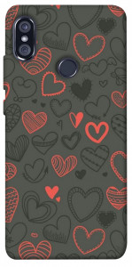 Чехол Милые сердца для Xiaomi Redmi Note 5 (DC)