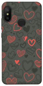 Чехол Милые сердца для Xiaomi Mi A2 Lite