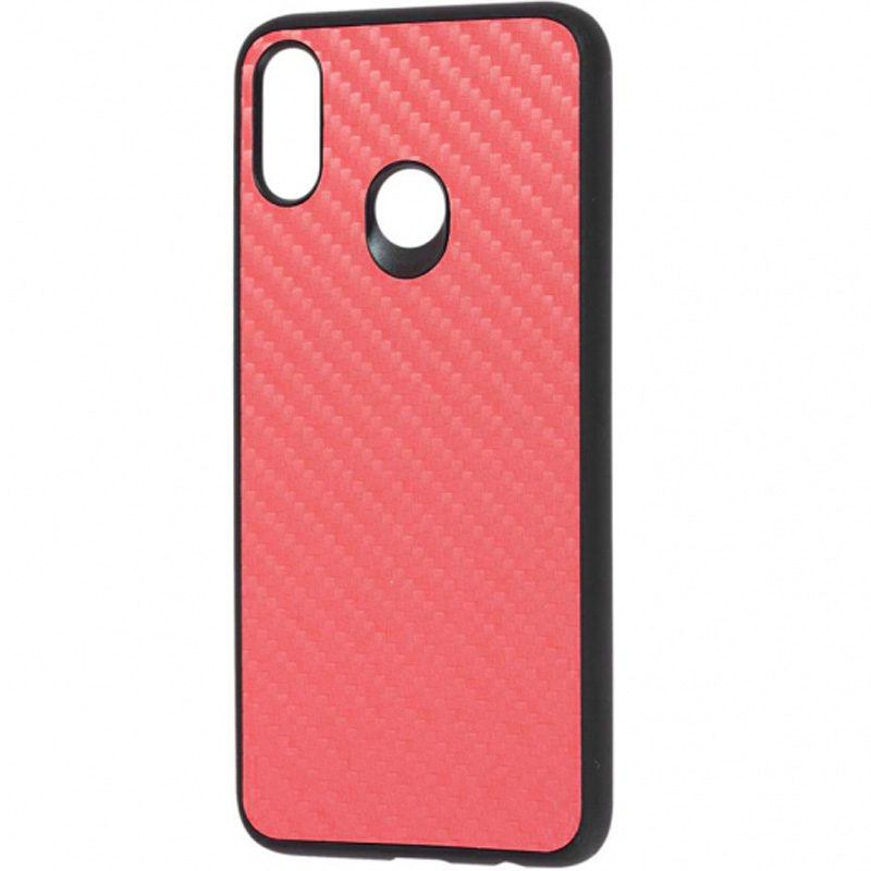 

TPU+PC чехол Carbon для Samsung Galaxy M20 (Красный) 697073