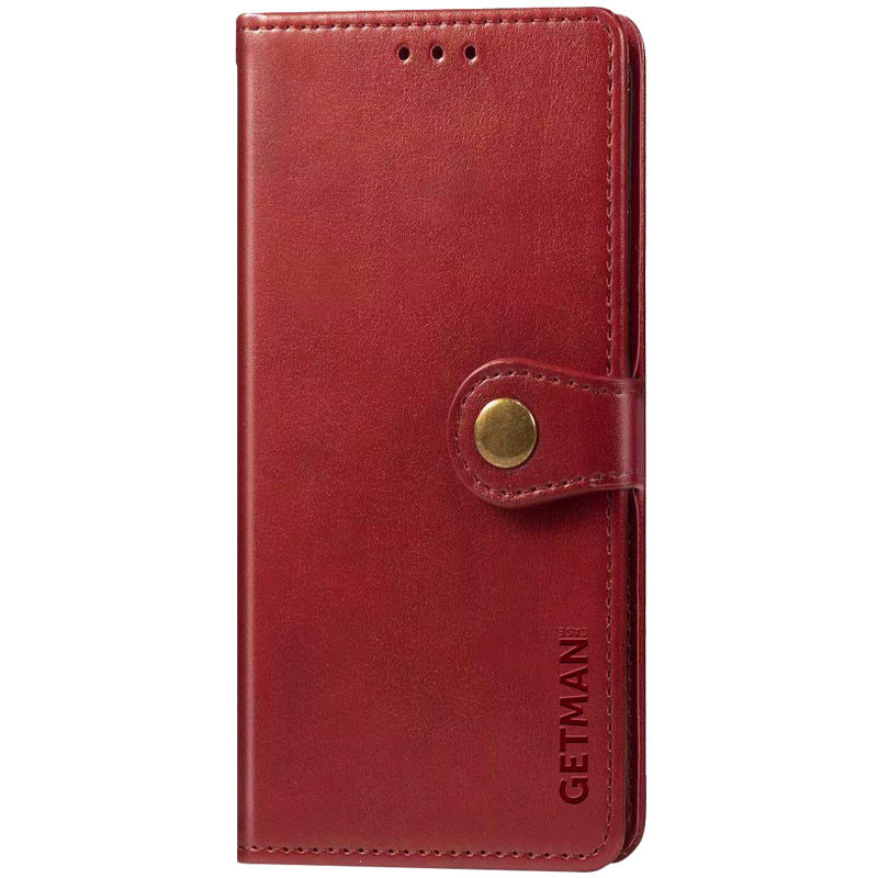 Шкіряний чохол-книжка GETMAN Gallant (PU) для Xiaomi Redmi 9 (Червоний)