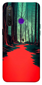 Чехол Зловещий лес для Realme 5 Pro