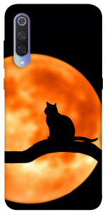 Чехол Кот на фоне луны для Xiaomi Mi 9