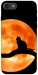 Чехол Кот на фоне луны для iPhone 8