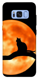 Чехол Кот на фоне луны для Galaxy S8 (G950)