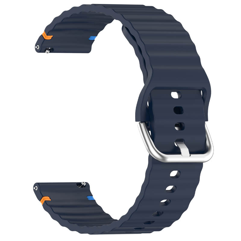 Фото Силиконовый ремешок Wavy для Smart Watch 20mm (Midnight Blue) на vchehle.ua