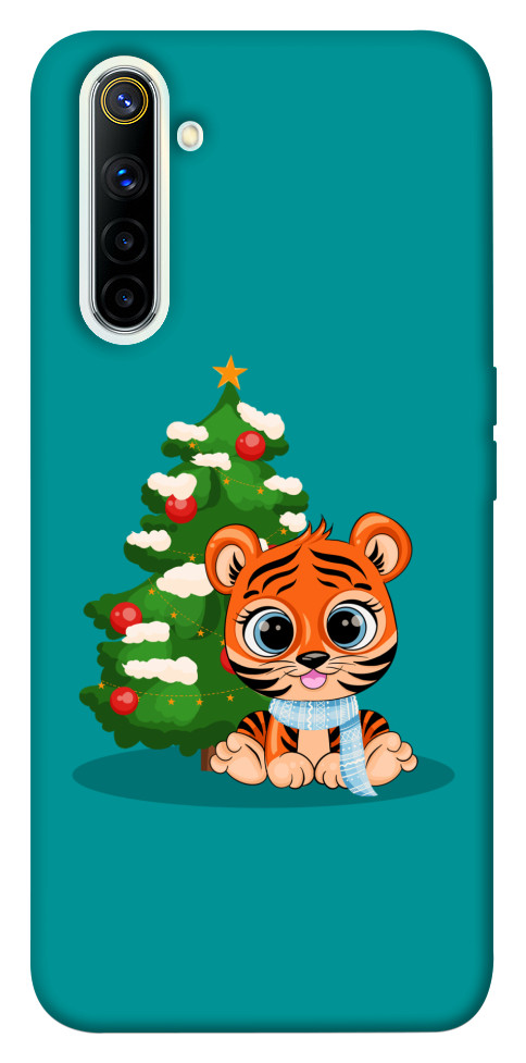 

Чехол Праздничный тигренок для Realme 6 1218632