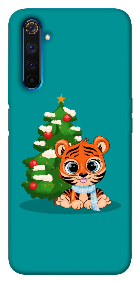 

Чехол Праздничный тигренок для Realme 6 Pro 1218633