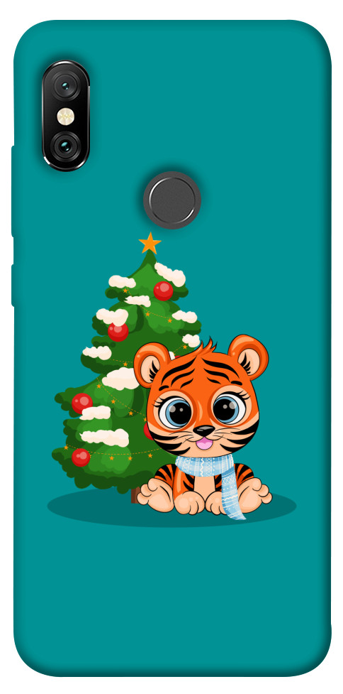 

Чохол Святковий тигреня для Xiaomi Redmi Note 6 Pro 1218673