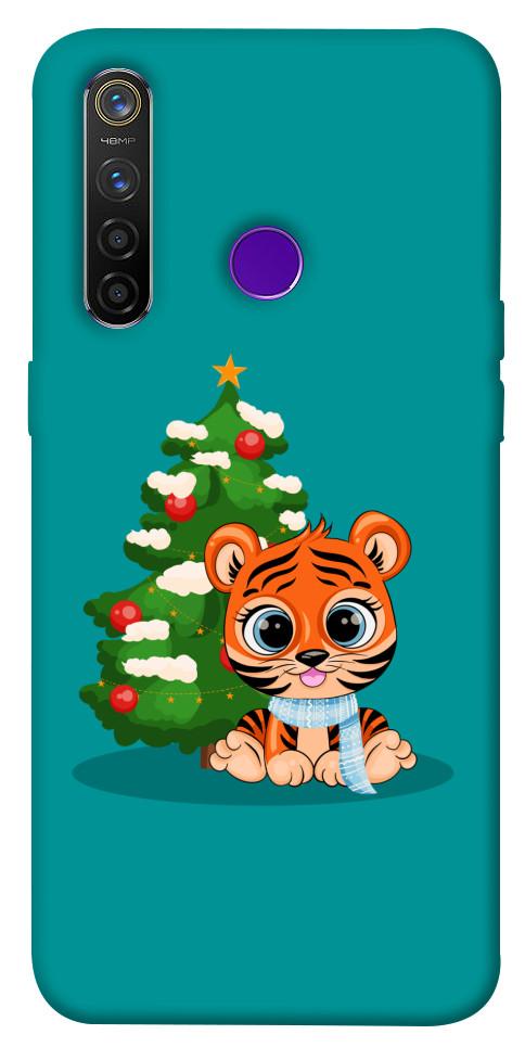 

Чохол Святковий тигреня для Realme 5 Pro 1218693