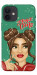 Чехол Девушка с гирляндой для iPhone 12 mini