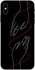 Чехол Плетение рук для iPhone XS