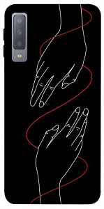 Чехол Плетение рук для Galaxy A7 (2018)