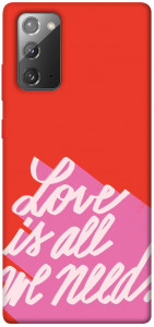 Чехол Love is all need для Galaxy Note 20