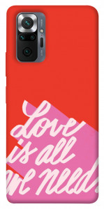 Чехол Love is all need для Xiaomi Redmi Note 10 Pro
