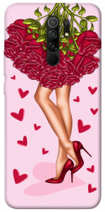 Чехол Red roses для Xiaomi Redmi 9