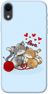 Чохол Два коти Love для iPhone XR