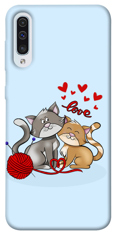 Чохол Два коти Love для Galaxy A50 (2019)