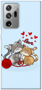 Чехол Два кота Love для Galaxy Note 20 Ultra