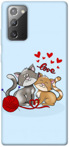 Чехол Два кота Love для Galaxy Note 20