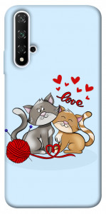 Чехол Два кота Love для Huawei Honor 20