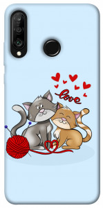 Чохол Два коти Love для Huawei P30 Lite