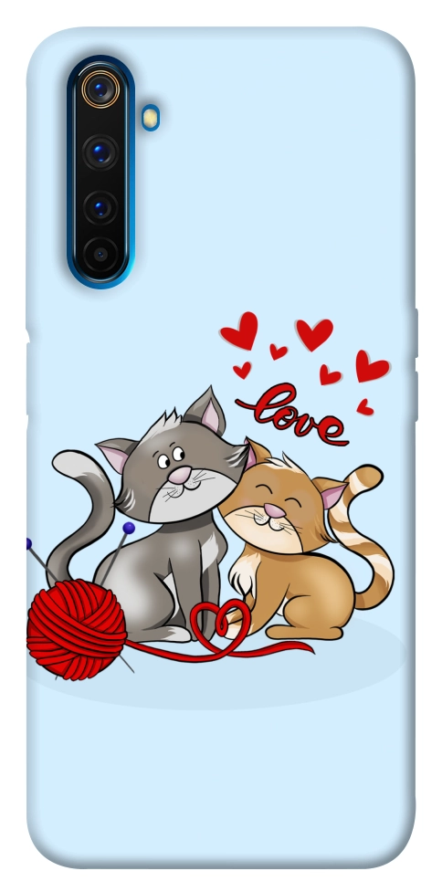 Чехол Два кота Love для Realme 6 Pro