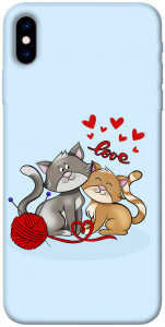 Чехол Два кота Love для iPhone XS (5.8")