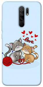 Чохол Два коти Love для Xiaomi Redmi 9